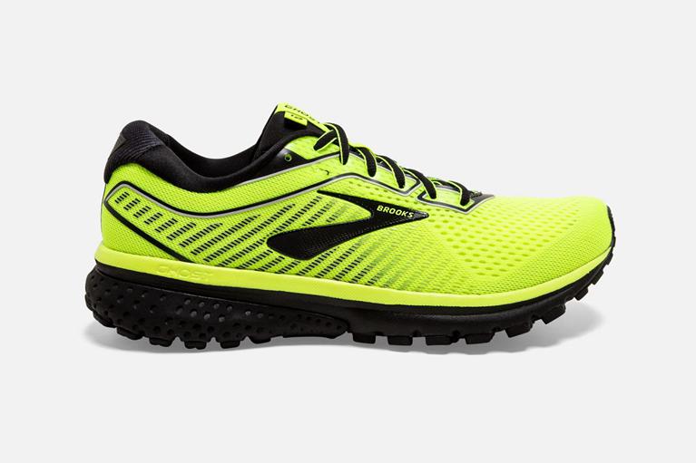 Brooks Men's GHOST 12 Road Running Shoes - Yellow - Canada (FWGPZ-9712)